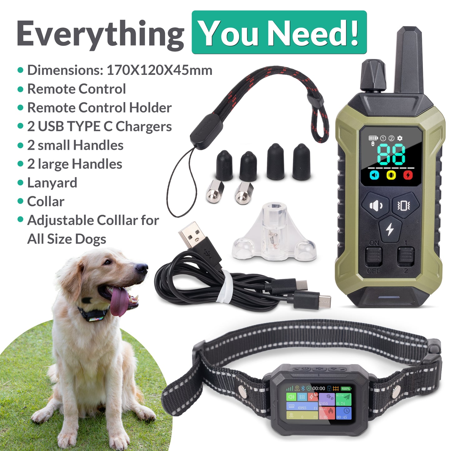 Intelipaws 2-in-1 Wireless GPS Fence and Training Collar